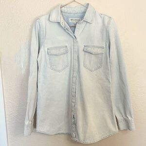 Idyllwind Striped Button Down | Western Casual Light Blue S